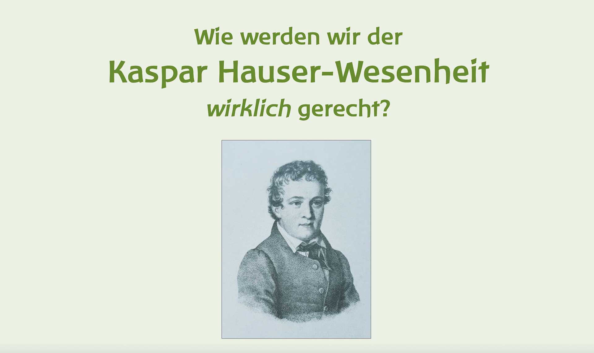 Kaspar Hauser Wesenheit